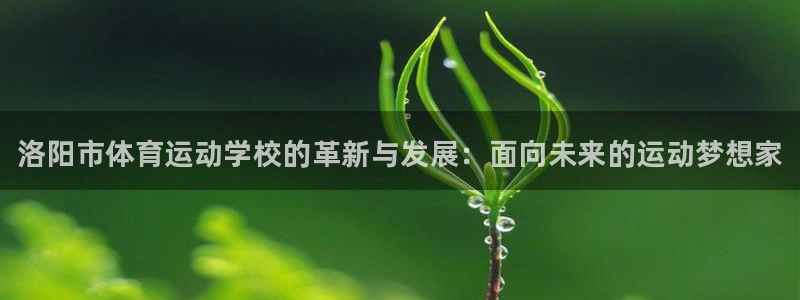 MK体育官方正版app集团logo：洛阳市体育运动学校的革新