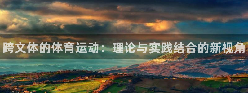 MK体育官方正版app娱乐：跨文体的体育运动：理论与