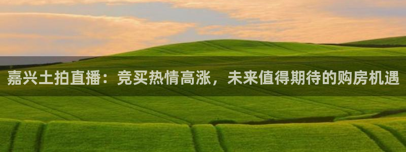 球神直播网免费直播在线观看：嘉兴土拍直播：竞买热情高涨，未来值得期待的购房机遇